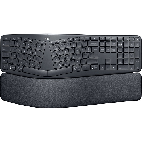 Клавіатура Logitech ERGO K860 for Business Bluetooth/Wireless UA Black (920-010352) - придбати в Дніпрі, Україні: ціна, характеристики | інтернет-магазин TOUCH