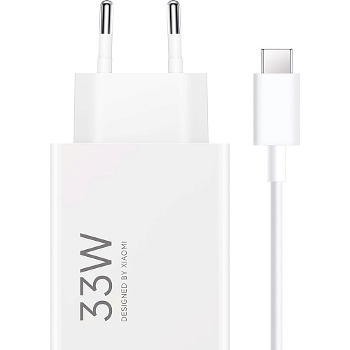 Сетевое зарядное устройство Xiaomi Mi 33W Charging Combo + Cable USB-A - USB-C White (BHR9956EU)