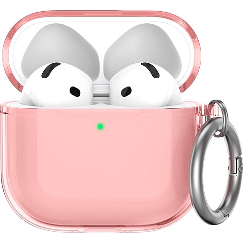 Чехол AhaStyle Silicone Case для Apple AirPods 4 Transparent Pink (CP-WG164-CPK)