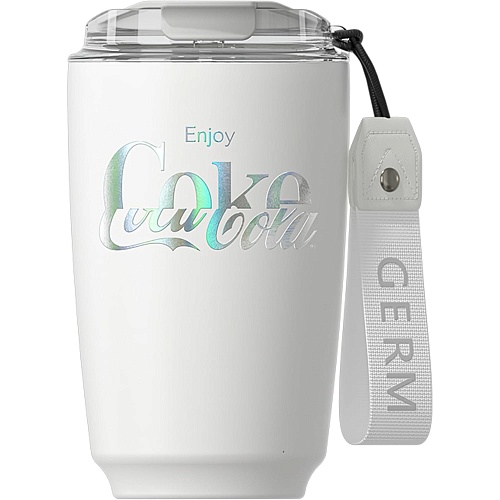 Термокружка GERM Mocha Series Coca-Cola 430мл Aurora White (GE-CK22AW-B9)