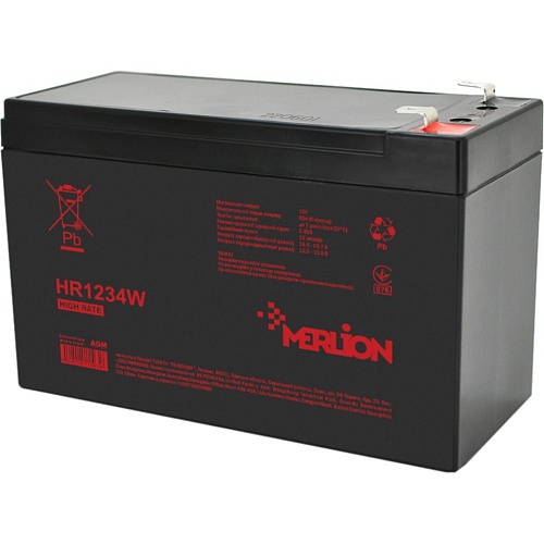 Аккумулятор Merlion AGM 12V (12V/9.5Ah/114Wh) (HR1234W)