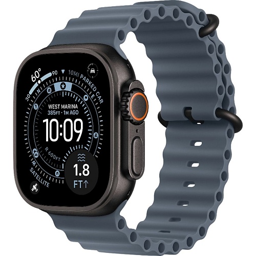 Смарт-часы Apple Watch Ultra 3 49mm Black Titanium Case with Anchor Blue Ocean Band (MGCJ4)
