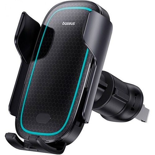 Автодержатель с беспроводной зарядкой Baseus Milky Way Pro Series Black (C40357000111-00) Уценка