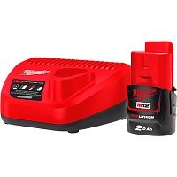 Акумулятор до електроінструменту + зарядний пристрій Milwaukee M12 NRG-201 (4933451900) - придбати в Дніпрі, Україні: ціна, характеристики | інтернет-магазин TOUCH