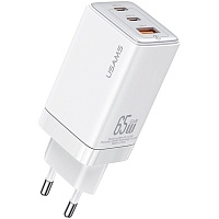 Сетевое зарядное устройство Usams US-CC180 65W White (CC180TC02)