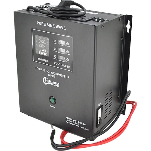 Гибридный солнечный инвертор Europower RTSWm-MPPT-2000LCD 24V