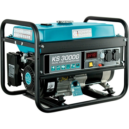 Генератор газово-бензиновый Konner&Sohnen KS 3000G 2.8/3 кВт