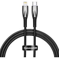 Кабель Baseus Glimmer Series Fast Charging USB-C to Lightning 20w 1m Black (CADH000001) - придбати в Дніпрі, Україні: ціна, характеристики | інтернет-магазин TOUCH