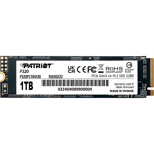 SSD накопичувач Patriot P320 1TB (P320P1TBM28) - придбати в Дніпрі, Україні: ціна, характеристики | інтернет-магазин TOUCH