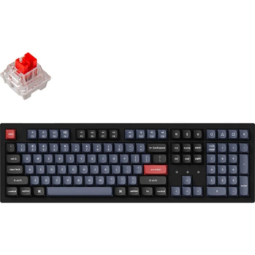 Клавиатура Keychron K10 Pro 100 Key RGB Hot-Swap K Pro Red Black (K10P-H1-UA)