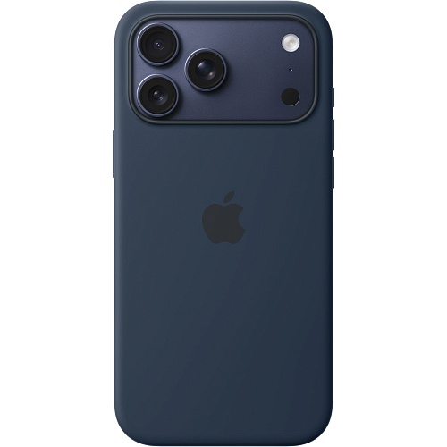 Чехол Silicone Case with Button, Animation & MagSafe для Apple iPhone 17 Pro Max Midnight AAA