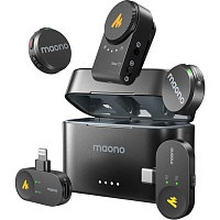 Микрофонная радиосистема Maono Wave T5 Combo 2TX + RX + RX/Lightning + RX/USB-C Black