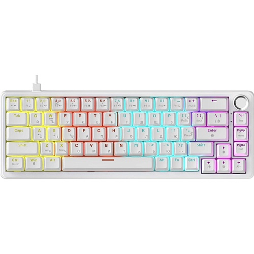 Клавиатура Ajazz AK690 Peach Mist Switch White (AK690-PM-W)
