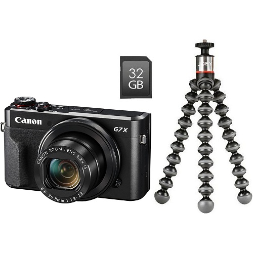 Фотоапарат Canon PowerShot G7 X Mark II Vlogger Kit (1066C037) - придбати в Дніпрі, Україні: ціна, характеристики | інтернет-магазин TOUCH