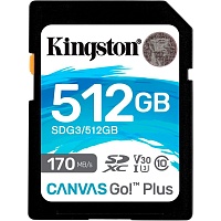 Карта пам'яті Kingston SDXC Canvas Go! Plus 512GB Class 10 UHS-I U3 V30 (SDG3/512GB) Вітрина - придбати в Дніпрі, Україні: ціна, характеристики | інтернет-магазин TOUCH