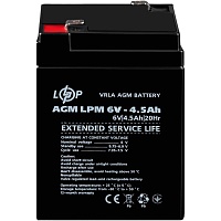 Акумулятор LogicPower AGM 6V (6V/4.5Ah/27Wh) (3860) - придбати в Дніпрі, Україні: ціна, характеристики | інтернет-магазин TOUCH