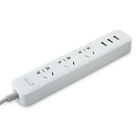 Сетевой фильтр Xiaomi Mi Power Strip with 3USB 1.8m White (XMCXB01QM, NRB4049CN)