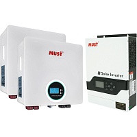 Система хранения энергии Must PV18-3224 VPM ll Series 24V 3.2kW + 2 АКБ LP16-24320 16.3kWh (25.6V/320Ah/8192Wh)