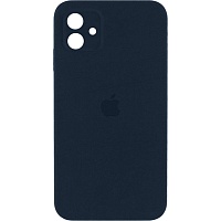 Чехол Silicone Case Camera Protect для Apple iPhone 16 Dark Blue AA