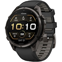 Смарт-часы Garmin Fenix 9 Pro 47mm Carbon Gray DLC Titanium with Black/Pebble Gray Silicone Band (010-04336-15/16)