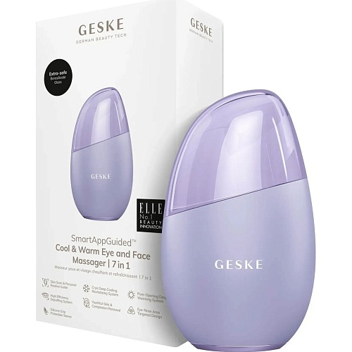 Массажер для лица GESKE Cool & Warm Eye and Face Massager 7в1 Purple (HB0292)