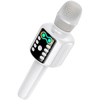 Мікрофон з караоке Hoco L24 Shine White  - придбати в Дніпрі, Україні: ціна, характеристики | інтернет-магазин TOUCH