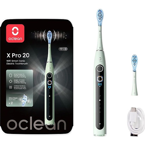 Электрическая зубная щетка Oclean X Pro 20 Electric Toothbrush Green