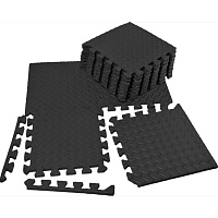Спортивный мат EasyFit 8 шт Black (EF-1950-30-BK)