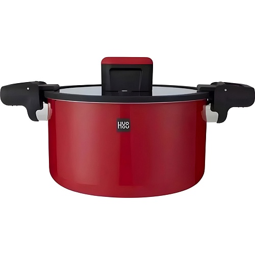 Кастрюля-cкороварка HuoHou Enameled Steel Red (HU0160)