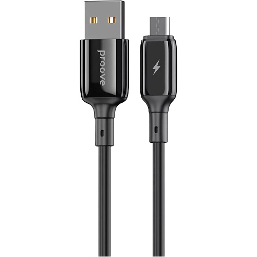 Кабель Proove Flex Metal USB-A to Micro-USB 2.4A 1m Black (CCFM20001301)