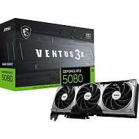 Відеокарта MSI GeForce RTX 5080 16G VENTUS 3X OC (G5080-16V3C) UA   - придбати в Дніпрі, Україні: ціна, характеристики | інтернет-магазин TOUCH