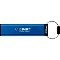USB флеш-накопитель Kingston IronKey Keypad 200 128GB USB-A 3.2 Gen 1 Blue (IKKP200/128GB)
