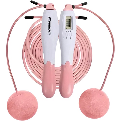 Умная скакалка EasyFit TwinRope White-Pink (EF-1909-WP)
