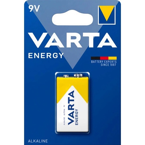 Батарейка Varta ENERGY 6F22 blister 1pc (1/10/50) (8969) - придбати в Дніпрі, Україні: ціна, характеристики | інтернет-магазин TOUCH