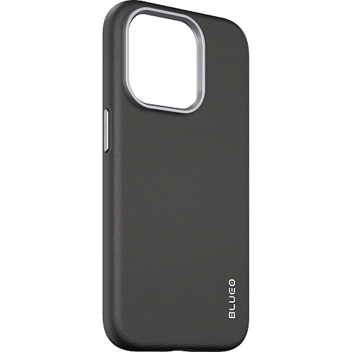 Чехол Blueo Leather Case with MagSafe для Apple iPhone 15 Pro Black (B52-I15PBLK)