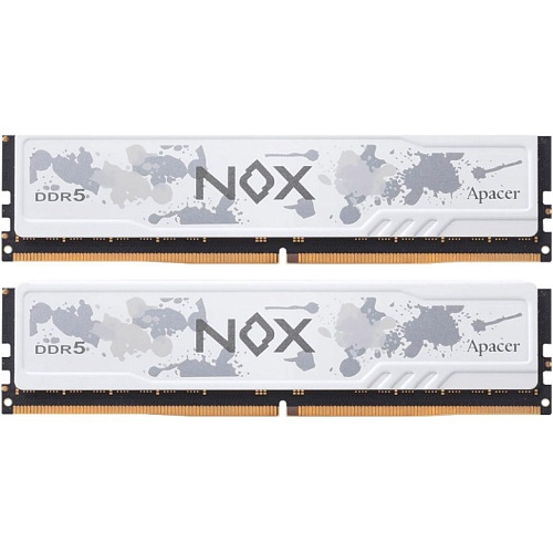 Модуль памяти DDR5 Apacer NOX 2x16GB 5600MHz White (AH5U32G56C522MWAA-2)