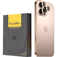 Захисне скло на камеру iLera FocusPro Lens для Apple iPhone 16 Pro/16 Pro Max Golden Titanium (iLFPGT16PR) - придбати в Дніпрі, Україні: ціна, характеристики | інтернет-магазин TOUCH