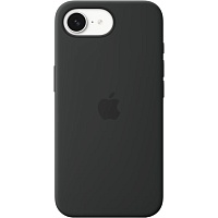Чехол Silicone Case with MagSafe для Apple iPhone 17e/ 16e Black AAA