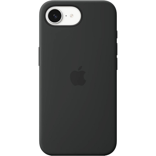 Чехол Silicone Case with MagSafe для Apple iPhone 17e/ 16e Black AAA