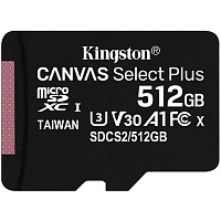 Карта памяти Kingston microSDXC Canvas Select Plus 512GB Class 10 UHS-I (SDCS2/512GBSP)