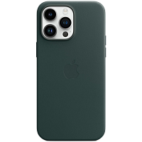 Чехол Leather Case with MagSafe для Apple iPhone 14 Pro Max Forest Green AAA