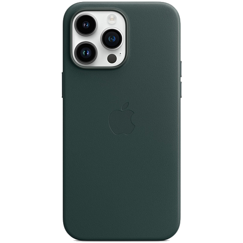 Чехол Leather Case with MagSafe для Apple iPhone 14 Pro Max Forest Green AAA