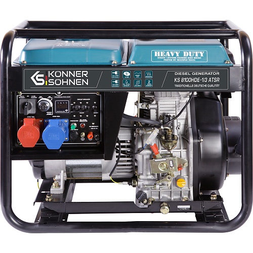 Генератор дизельний Konner&Sohnen KS 8100HDE-1/3 ATSR 6/6.5 кВт - придбати в Дніпрі, Україні: ціна, характеристики | інтернет-магазин TOUCH