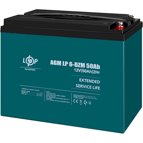 Аккумулятор LogicPower AGM 6-DZM 12V (12V/50Ah/600Wh) (10063)