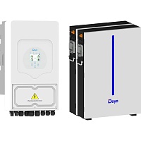 Система хранения энергии Deye SUN-5K-SG03 5kW + 2 АКБ RW-M6.1-B 12.2kWh (51.2V/120Ah/6144Wh)
