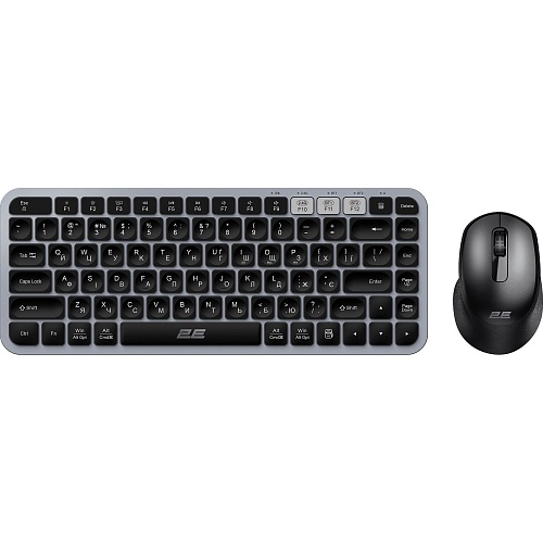 Комплект (клавиатура + мышь) 2E MK430 Grey/Black (2E-MK430WBGR_UA)