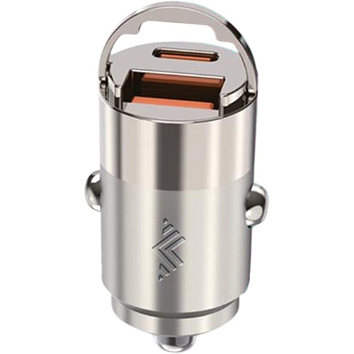 Автомобильное зарядное устройство Monblan R1 Car Pro Series USB-A+USB-C 30W Titanium