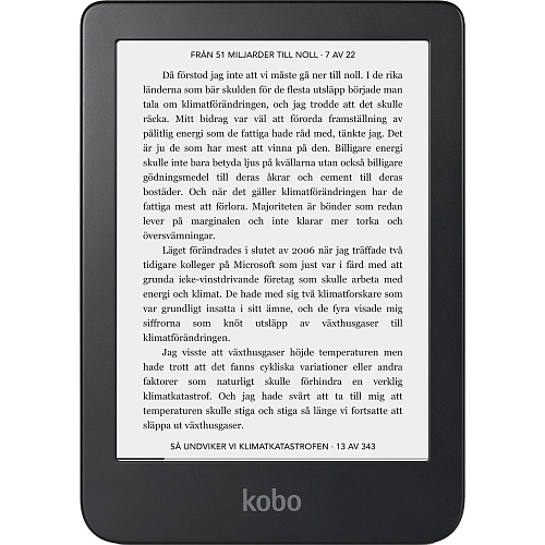Електронна книга Kobo Clara BW Black (N365-KU-BK-K-EP) - придбати в Дніпрі, Україні: ціна, характеристики | інтернет-магазин TOUCH