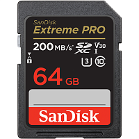 Карта памяти SanDisk SDXC Extreme PRO 64GB UHS-I U3 V30 Class 10 (SDSDXXU-064G-GN4IN)