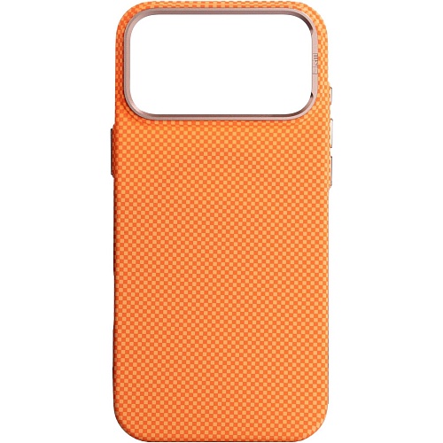 Чехол ArmorStandart LikeCarbon2 SE MagCase для Apple iPhone 17 Pro Max Kevlar Orange Rose Gold (ARM89169)